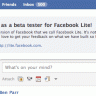Facebook Lite in Beta
