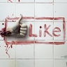 Most Bloody Like Button For Horror Film Fest Ad