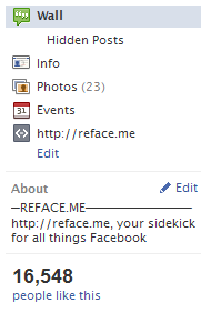 About section reappears on Facebook Pages