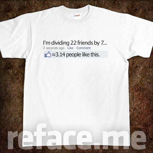 Pi Day Facebook Status Update T-Shirt