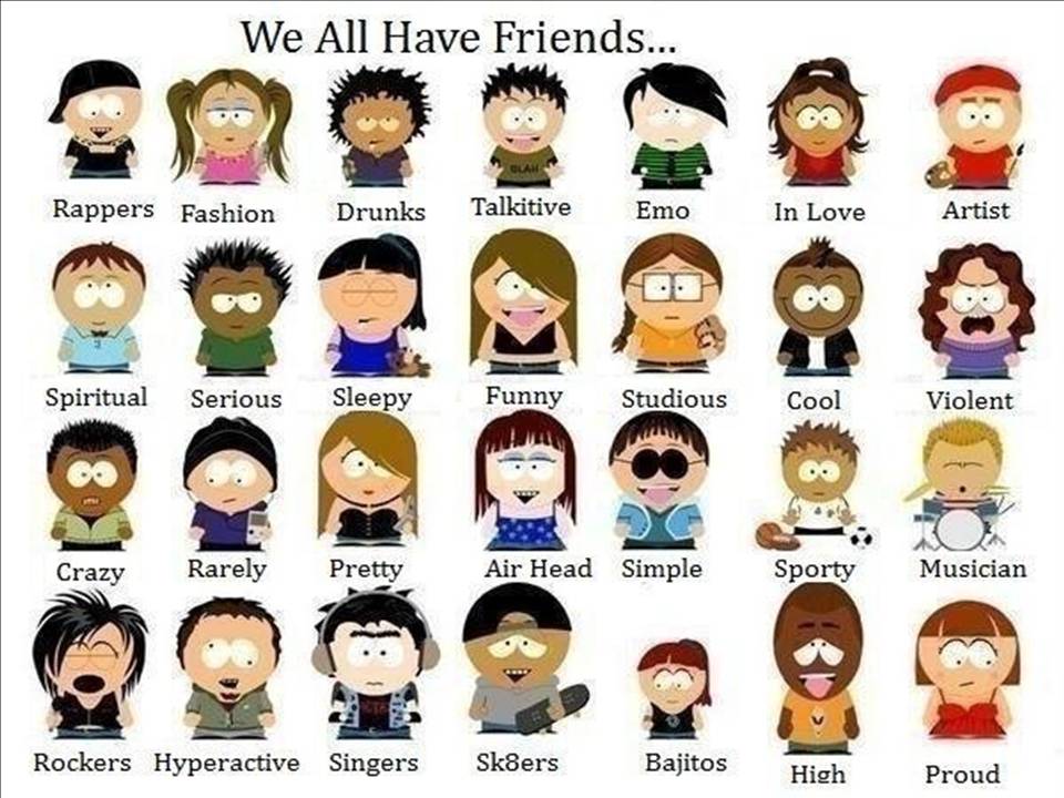 Tag your Facebook friends as South Park characters