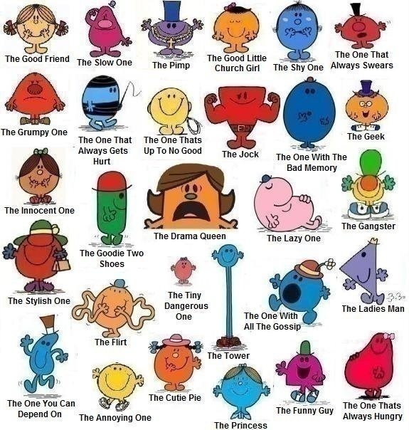 Tag your Facebook friends as Mr. Men and Little Miss